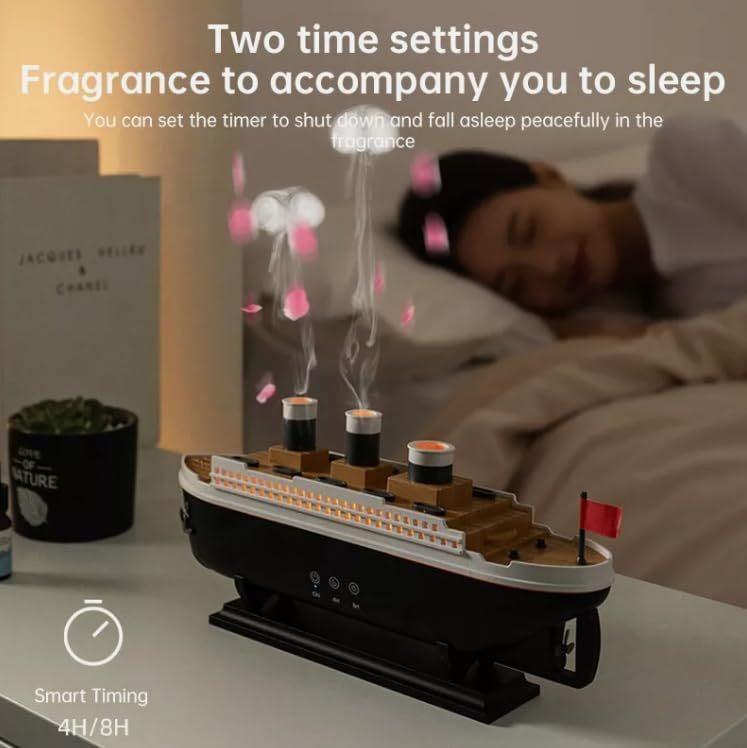 Titanic Steam Ship Design Humidifier Diffuser for Home Titanic Steam Ship Design Humidifier Diffuser for Home