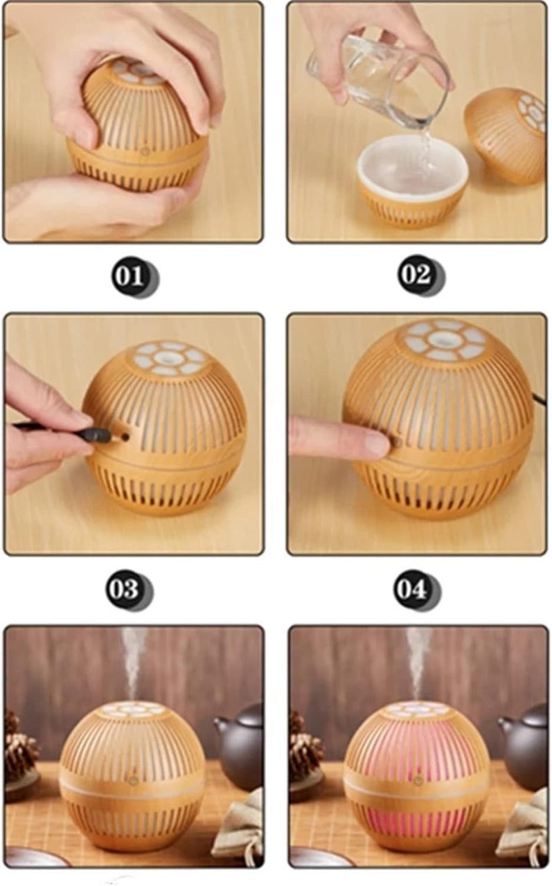 Wtrtr 150ml Ultrasonic Essential Oil Diffuser 7 Color Light Wtrtr 150ml Ultrasonic Essential Oil Diffuser 7 Color Light