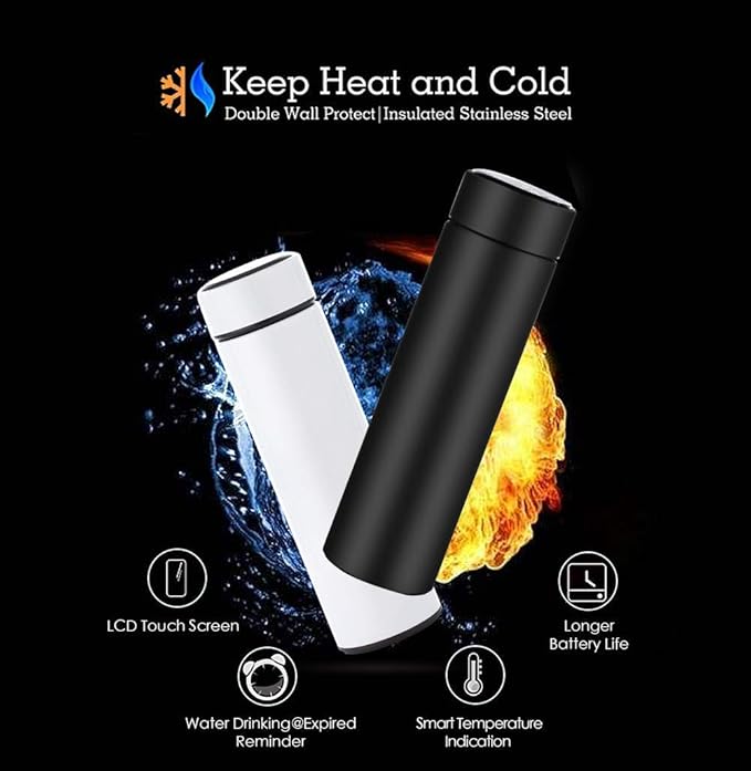Vacuum Flask LED Temperature Display Water Bottle 500 ml Vacuum Flask LED Temperature Display Water Bottle 500 ml